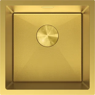 Mexen Trixo zlewozmywak stalowy 1-komorowy 440 x 440 mm, złoty HC - 6413441000-55HC - Zlewozmywaki - miniaturka - grafika 1