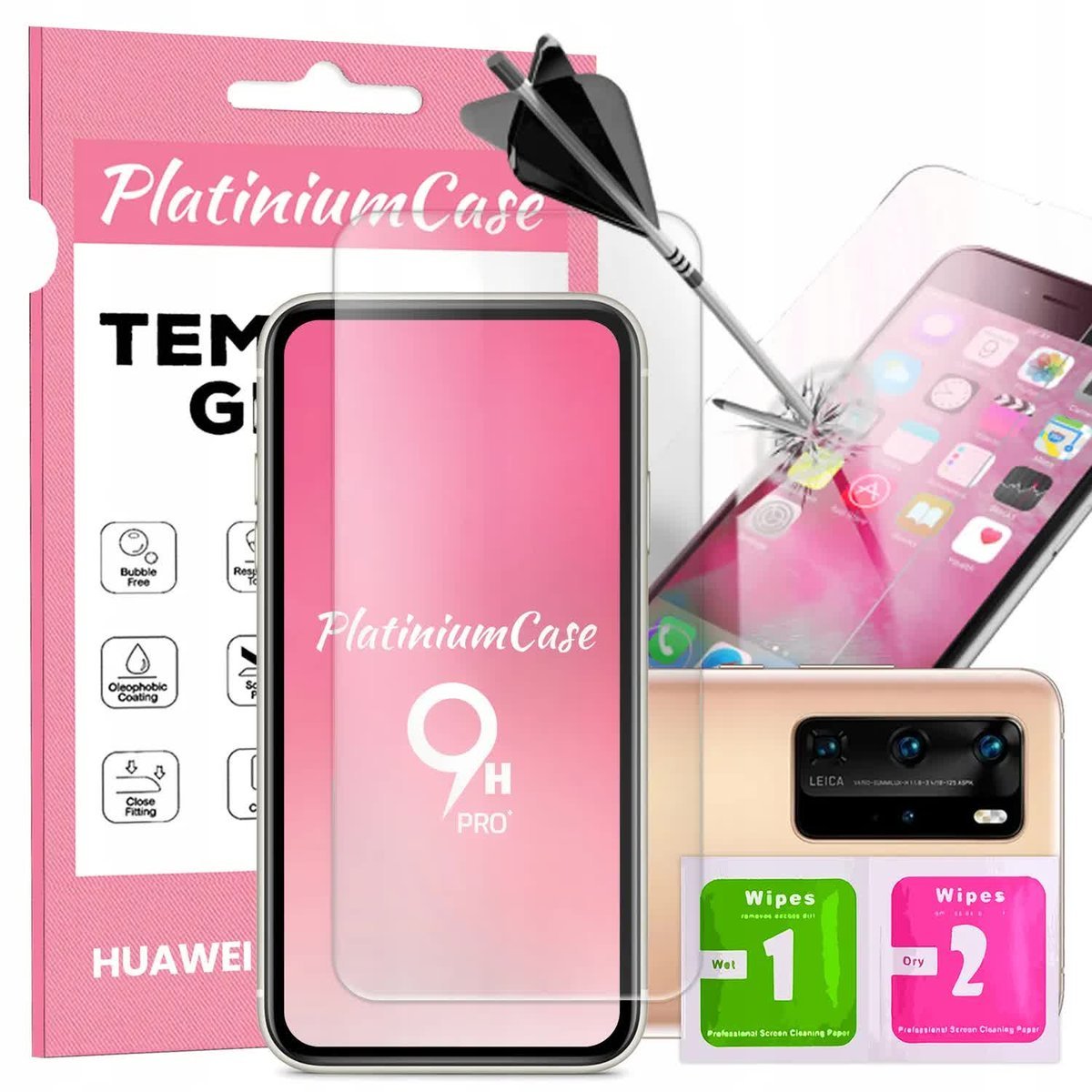Szkło hartowane 9H szybka do HUAWEI P40 PRO PLUS