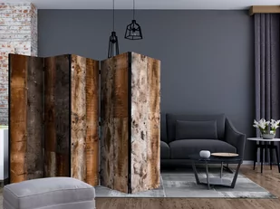 Parawan 5-częściowy - Zabytkowe drewno II [Room Dividers] (rozmiar 225x172) - Parawany - miniaturka - grafika 2