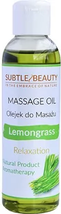 Subtle Beauty Relaksujący Naturalny olejek do masażu Trawa Cytrynowa 140ml - Olejki i świece do masażu - miniaturka - grafika 1