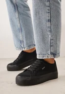 Trampki damskie - Czarne Basicowe Trampki VICES w Minimalistycznym Stylu Riosanne - miniaturka - grafika 1