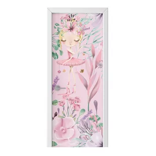 Naklejka na drzwi HOMEPRINT Baletnica wśród kwiatów 75x205 cm - Naklejki na ścianę - miniaturka - grafika 1