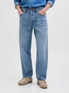 Spodnie męskie - Jack & Jones Dżinsy "Jjieddie" - Comfort fit - w kolorze błękitnym - miniaturka - grafika 1