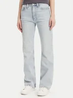 Spodnie damskie - Calvin Klein Jeans Jeansy Authentic J20J225125 Niebieski Bootcut Fit - miniaturka - grafika 1