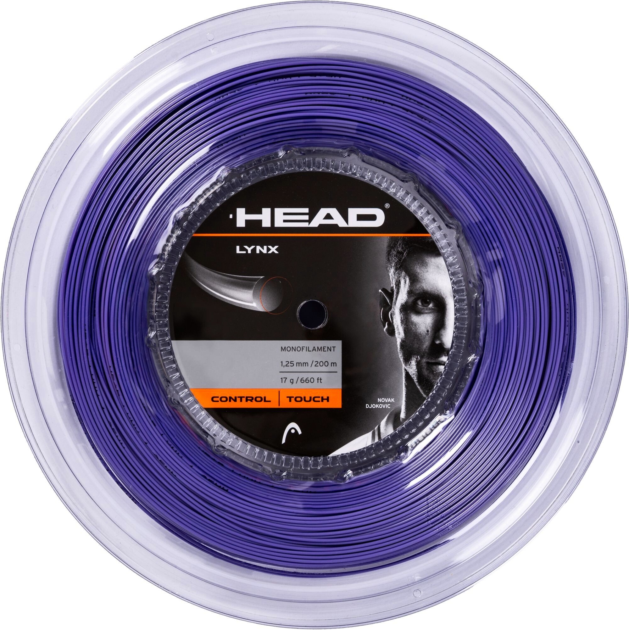 Naciąg tenisowy Head Lynx (200m Reel) Purple 1.25 mm