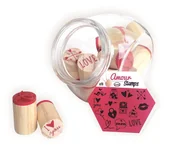 Scrapbooking - Aladine Stempelki w słoju, miłość - miniaturka - grafika 1