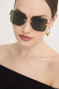 Michael Kors okulary przeciwsłoneczne QUéBEC damskie kolor złoty 0MK1150 - Okulary przeciwsłoneczne - miniaturka - grafika 1