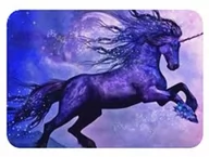 Zabawki kreatywne - Diamentowa Mozaika Koń Jednorożec Czarny Księzycowy  30x40 - miniaturka - grafika 1