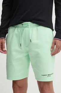 Tommy Hilfiger szorty męskie kolor zielony - Spodenki męskie - miniaturka - grafika 1