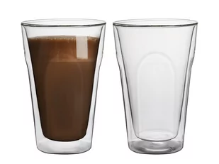 Szklanki termiczne double wall Florina Malachit Cube 400 ml 2 sztuki - Szklanki - miniaturka - grafika 1
