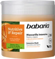 Maski do włosów - Intensywna maska do włosów Babaria odżywianie i regeneracja 400 ml (8410412220224) - miniaturka - grafika 1