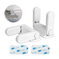 Zawiasy, okucia i inne akcesoria - Blokada klamki do drzwi, 2 sztuki, w kolorze białym, blokada drzwi i okien dla dzieci, niemowląt, zwierząt domowych, blokada bezpieczeństwa - miniaturka - grafika 1