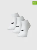 Skarpetki damskie - 4F Skarpety (3 pary) w kolorze białym - miniaturka - grafika 1