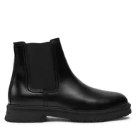 Botki męskie - Sztyblety Tommy Hilfiger Hilfiger Abrasiv Warm Lth Chels FM0FM05176 Czarny - miniaturka - grafika 1