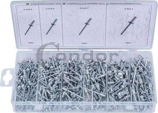 CONDOR Werkzeug Nity aluminiowe, 400 szt. C.9060 - Nity - miniaturka - grafika 1