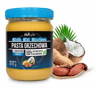 Nutura Masło orzechowe z dodatkiem kokosa - NUTURA - Zdrowa żywność - miniaturka - grafika 1