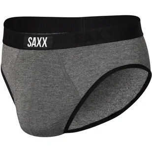 Slipy męskie wygodne SAXX ULTRA Boxer Brief Fly - grafitowe - Majtki męskie - miniaturka - grafika 1