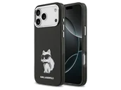 Etui i futerały do telefonów - Etui KARL LAGERFELD IML Aquarelle Choupette & Logo MagSafe do iPhone 17 Pro Max Czarny - miniaturka - grafika 1