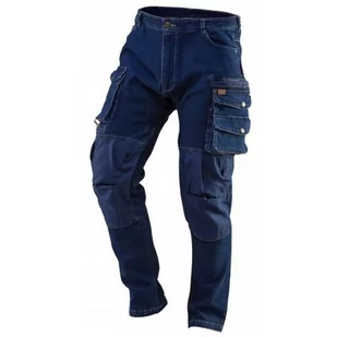 NEO-TOOLS Spodnie robocze DENIM, wzmocnienia na kolanach, rozmiar XXXL - Odzież robocza - miniaturka - grafika 1
