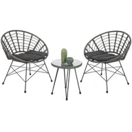 Meble ogrodowe - HOME & GARDEN Zanzibar Grey-Grey Szary - miniaturka - grafika 1