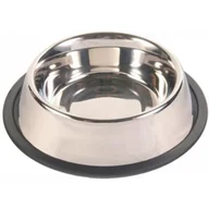 Miski dla psów - Trixie Miska metalowa na gumowej podkładce 0,9L/17cm 24853 - miniaturka - grafika 1