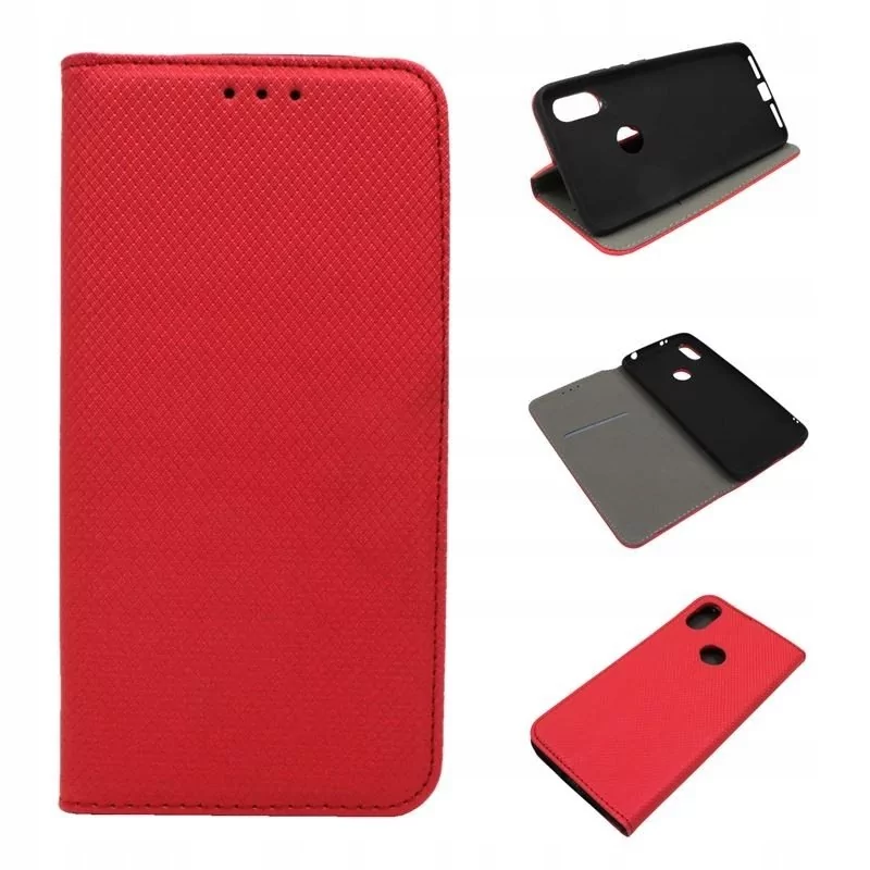 Etui Do Xiaomi Redmi S2 Smart Magnet Czerwony Obudowa Pokrowiec Case