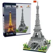 Klocki - KLOCKI KONSTRUKCYJNE WIEŻA EIFFLA PARYŻ ARCHITEKTURA MODEL 40 CM BUDOWLA 8+ - miniaturka - grafika 1