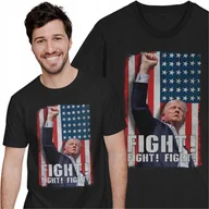 Koszulki męskie - Donald Trump Koszulka Fight Fight USA Ameryka Prezydent Wybory W Stanach - miniaturka - grafika 1