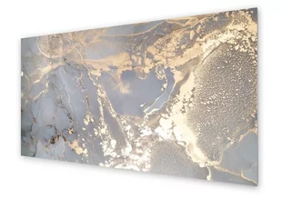 Panel kuchenny HOMEPRINT Piękny złoto biały marmur 100x50 cm - Dekoracje domu - miniaturka - grafika 1