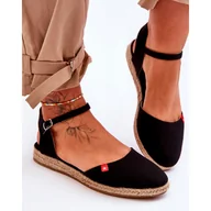 Espadryle damskie - Damskie espadryle Big Star FF274526 39 Czarne (5900714184544) - miniaturka - grafika 1