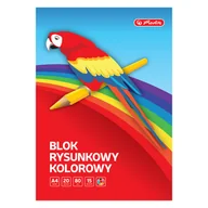 Podobrazia, bloki, papiery - Herlitz, Blok rysunkowy, A4, kolorowy - miniaturka - grafika 1