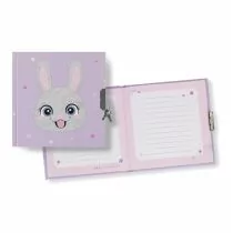 Pamiętnik zamykany Królik lila STARPAK 534355 - Szkolne artykuły papiernicze - miniaturka - grafika 1