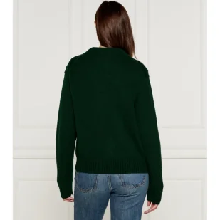 POLO RALPH LAUREN Wełniany sweter | Loose fit | z dodatkiem kaszmiru - Swetry damskie - miniaturka - grafika 1