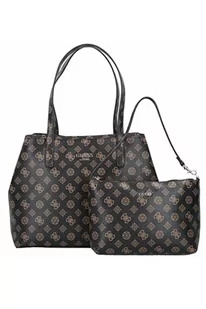 Guess Vikky Tote, Torba damska, Brązowy, Wyjątkowy, Brązowy - Torebki damskie - miniaturka - grafika 1