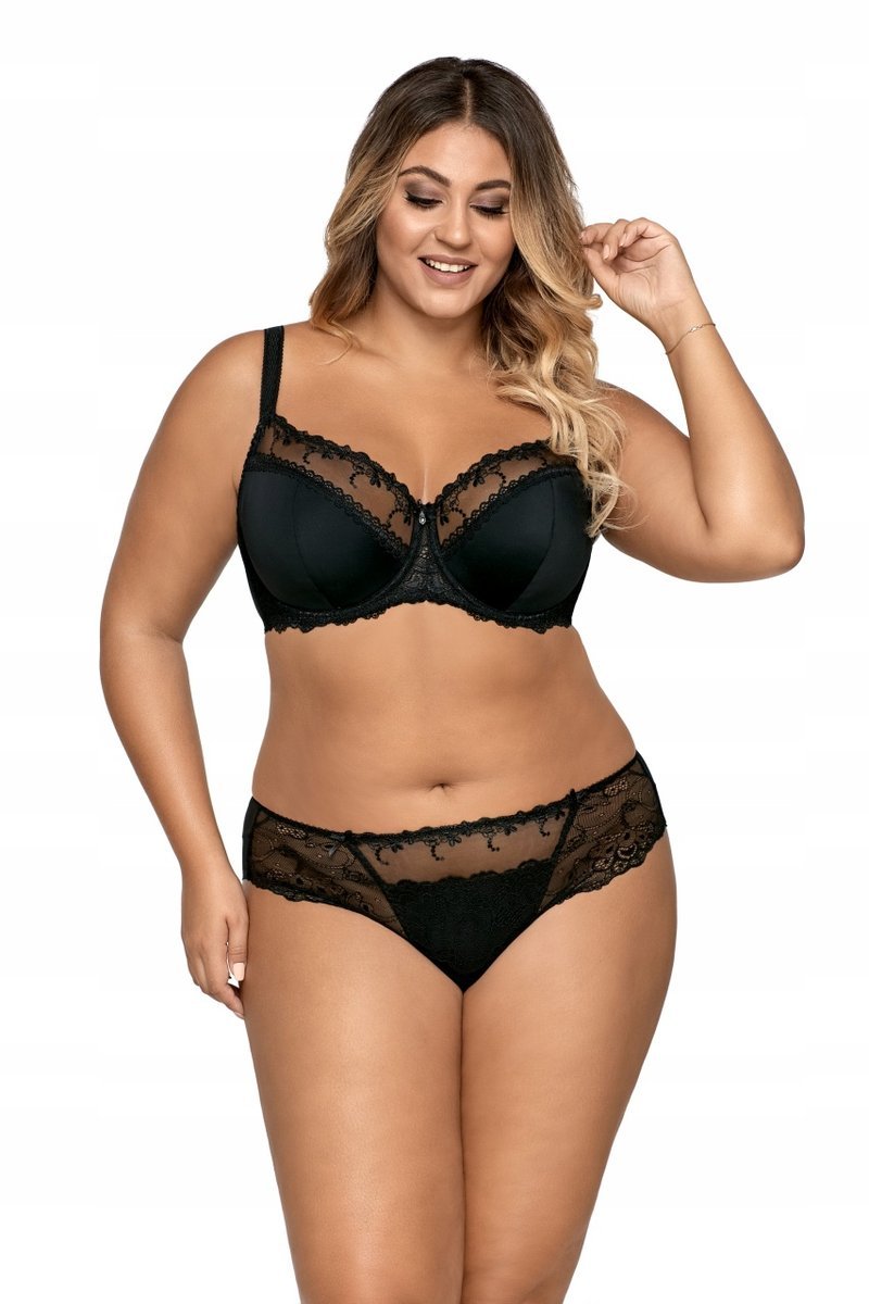 AVA Biustonosz AV 1030 - półusztywniany 65G CZARNY