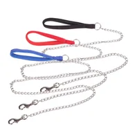 Smycze dla psów - Łańcuch Smycz Dla Psa Z Piankowym Uchwytem Rozmiar L 2.5Mm*120Cm Stal - miniaturka - grafika 1