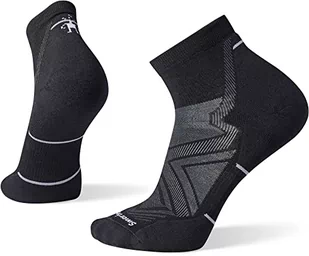 Smartwool Run Target Cushion skarpety do kostki z wełny merynosów - wędrówki, bieganie, jazda na rowerze, czarne, L - Skarpetki damskie - miniaturka - grafika 1