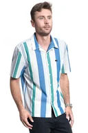 Koszule męskie - Koszula Męska Lee Ss Resort Shirt Summer Blue L67Pdvnj-M - miniaturka - grafika 1