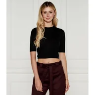Bluzki damskie - Pinko Wełniana bluzka | Slim Fit - miniaturka - grafika 1