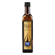 Olej spożywczy - Goldfarmex Złote Oleje Olej z czarnuszki syryjskiej, tłoczony na zimno, nierafinowany, 500 ml KRÓTKA DATA - miniaturka - grafika 1