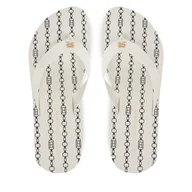 Klapki i japonki damskie - Japonki Tommy Hilfiger Im Th Chainprint Midwedge Sandal FW0FW08527 Biały - miniaturka - grafika 1