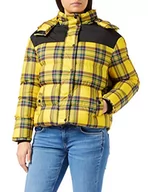 Kurtki damskie - Urban Classics Kurtka damska 2-tonowa kurtka zimowa, wielokolorowy (Brightyellow/Blk 01733), M - miniaturka - grafika 1