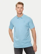 Koszulki męskie - KARL LAGERFELD Polo 745028 542232 Niebieski Regular Fit - miniaturka - grafika 1