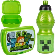 Miseczki i talerzyki dla dzieci - Astra Śniadaniówka lunchbox + bidon 400ml MINECRAFT - miniaturka - grafika 1