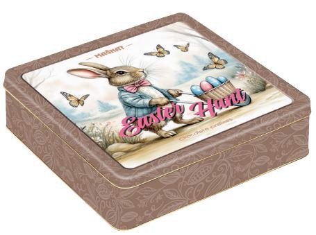 Wielkanocna Bombonierka Puszka Pełna Czekoladowych Pralin Magnat 160g