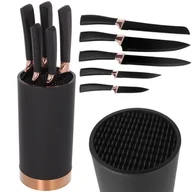 Noże kuchenne - ZESTAW 5 NOŻY KUCHENNYCH W BLOKU BRUNBESTE BB-3776 - miniaturka - grafika 1