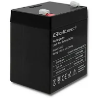 Baterie do zasilaczy awaryjnych UPS - Qoltec Qoltec Qoltec Akumulator AGM | 12V | 4.5Ah | max.1.35A (53033) - miniaturka - grafika 1