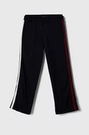 Spodnie i spodenki dla dziewczynek - Tommy Hilfiger spodnie dresowe dziecięce kolor granatowy wzorzyste - miniaturka - grafika 1