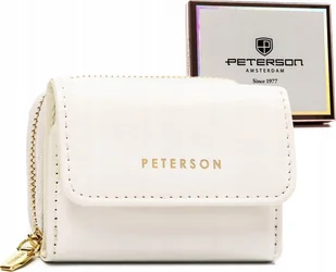 Peterson Elegancki portfel damski z lakierowanej skóry ekologicznej - Peterson NoSize - Portfele - miniaturka - grafika 1