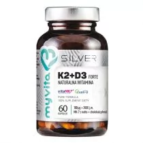 MyVita SILVER Silver Witamina K2+D3 Forte 100Mcg 60 Kaps. - Suplementy naturalne - miniaturka - grafika 1